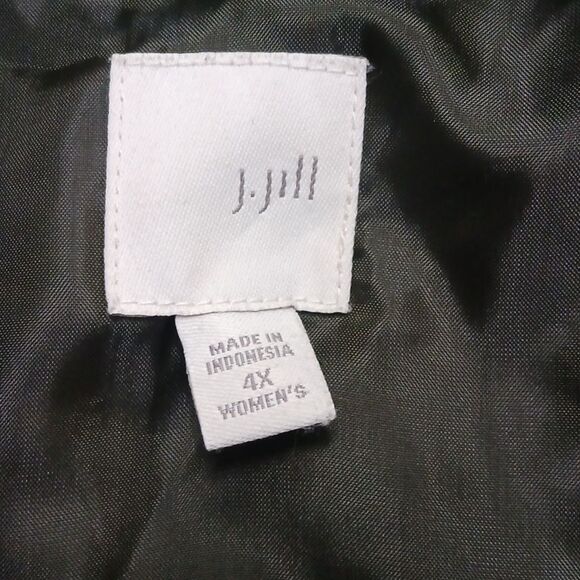 J. Jill  oliver green zipper front  lightweight vest  Sz 4X NWOT - Picture 6 of 6